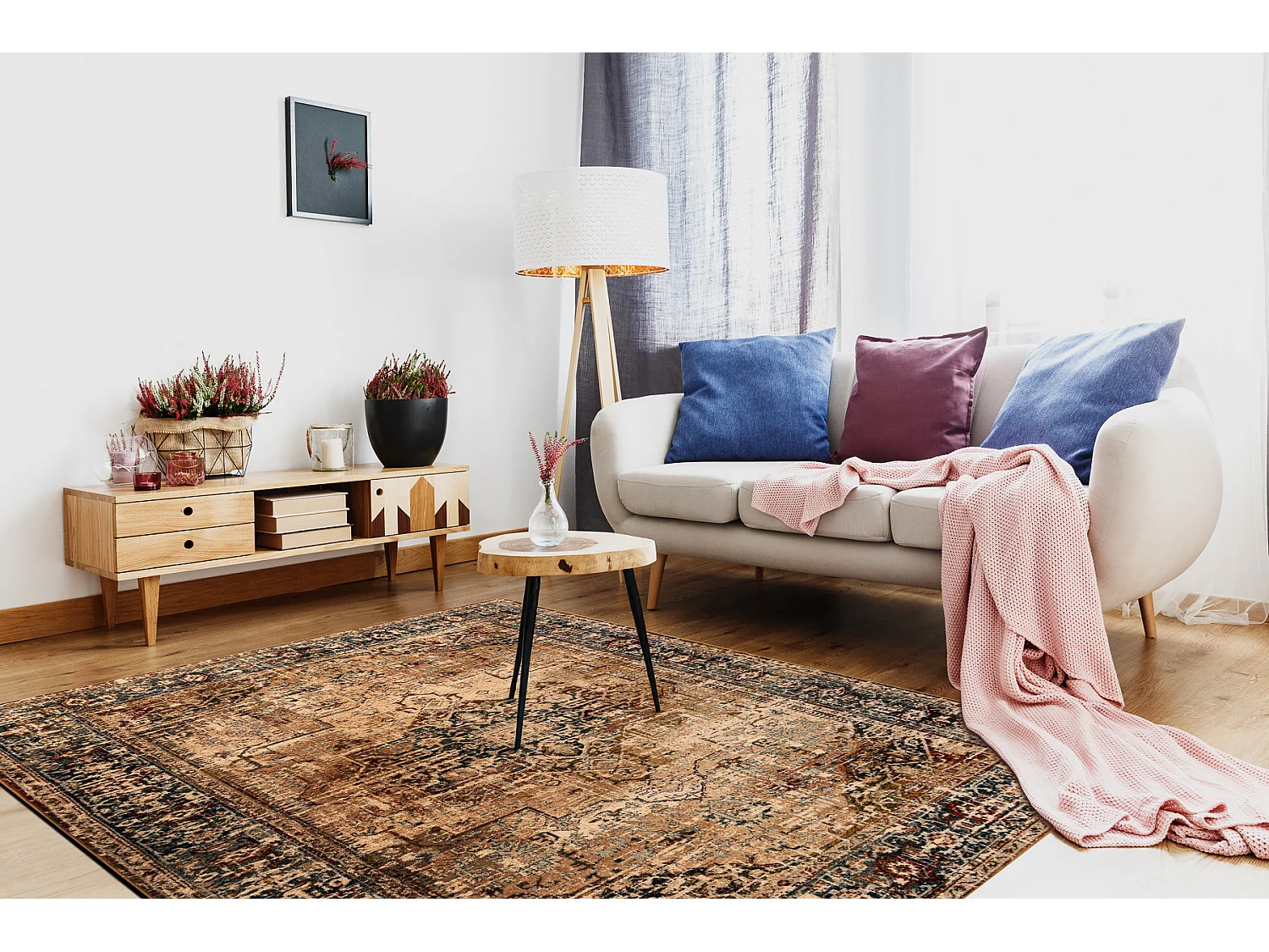 Tapis en laine POLONIA KALAR émeraude 235x350 cm