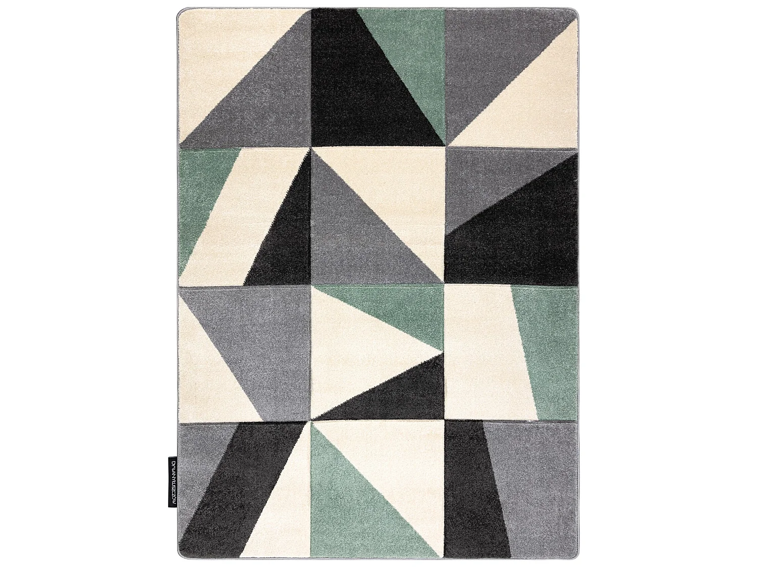 Teppich ALTER Fiori Geometrisch, Dreiecke, Quadrate grün 280x370 cm