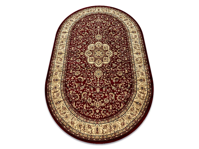Teppich ROYAL ADR Oval modell 521 rotwein 150x250 cm