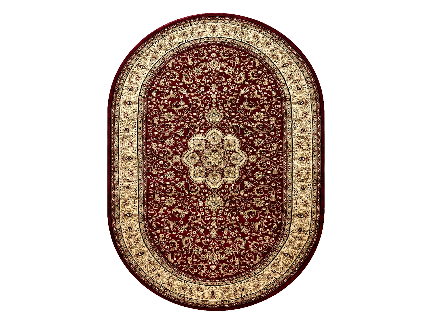 Dywan ROYAL ADR owal wzór 521 bordo 150x250 cm