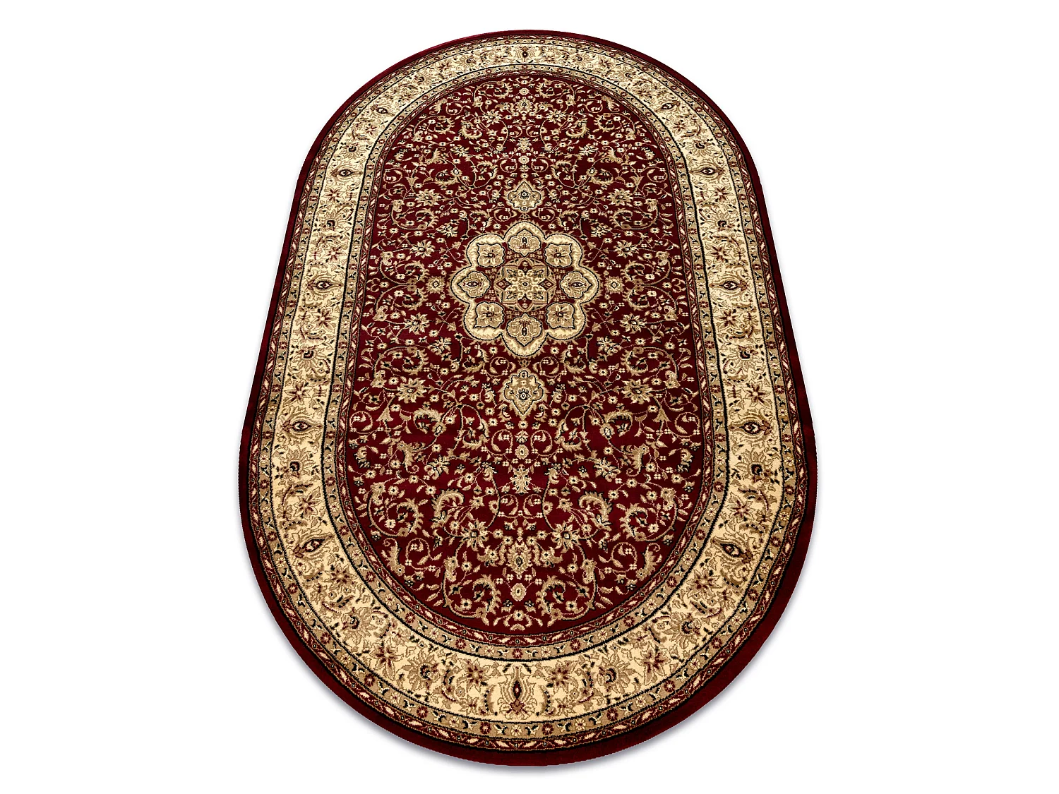 Dywan ROYAL ADR owal wzór 521 bordo 150x250 cm