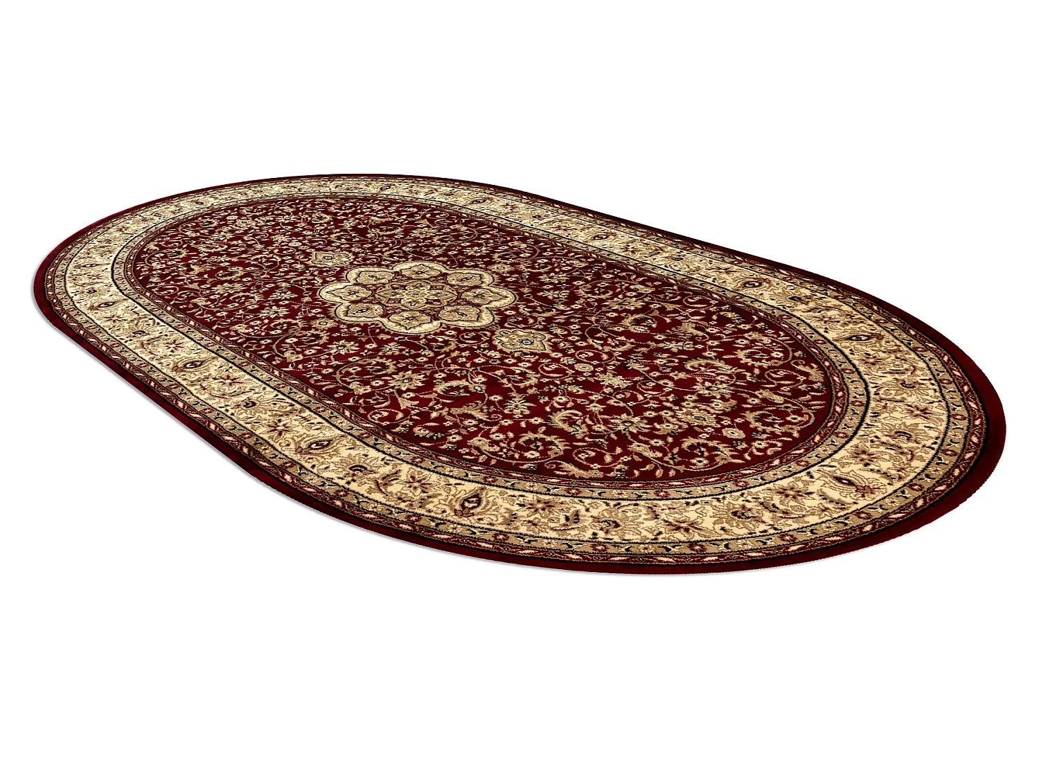 Dywan ROYAL ADR owal wzór 521 bordo 150x250 cm