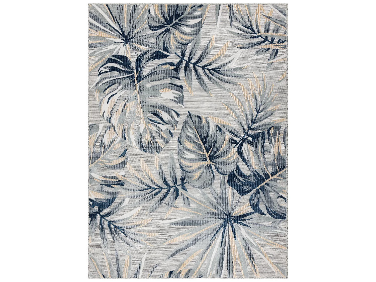 Tapis Structurel BOTANIC 65265 Feuilles de monstère tissé à plat su 137x190 cm