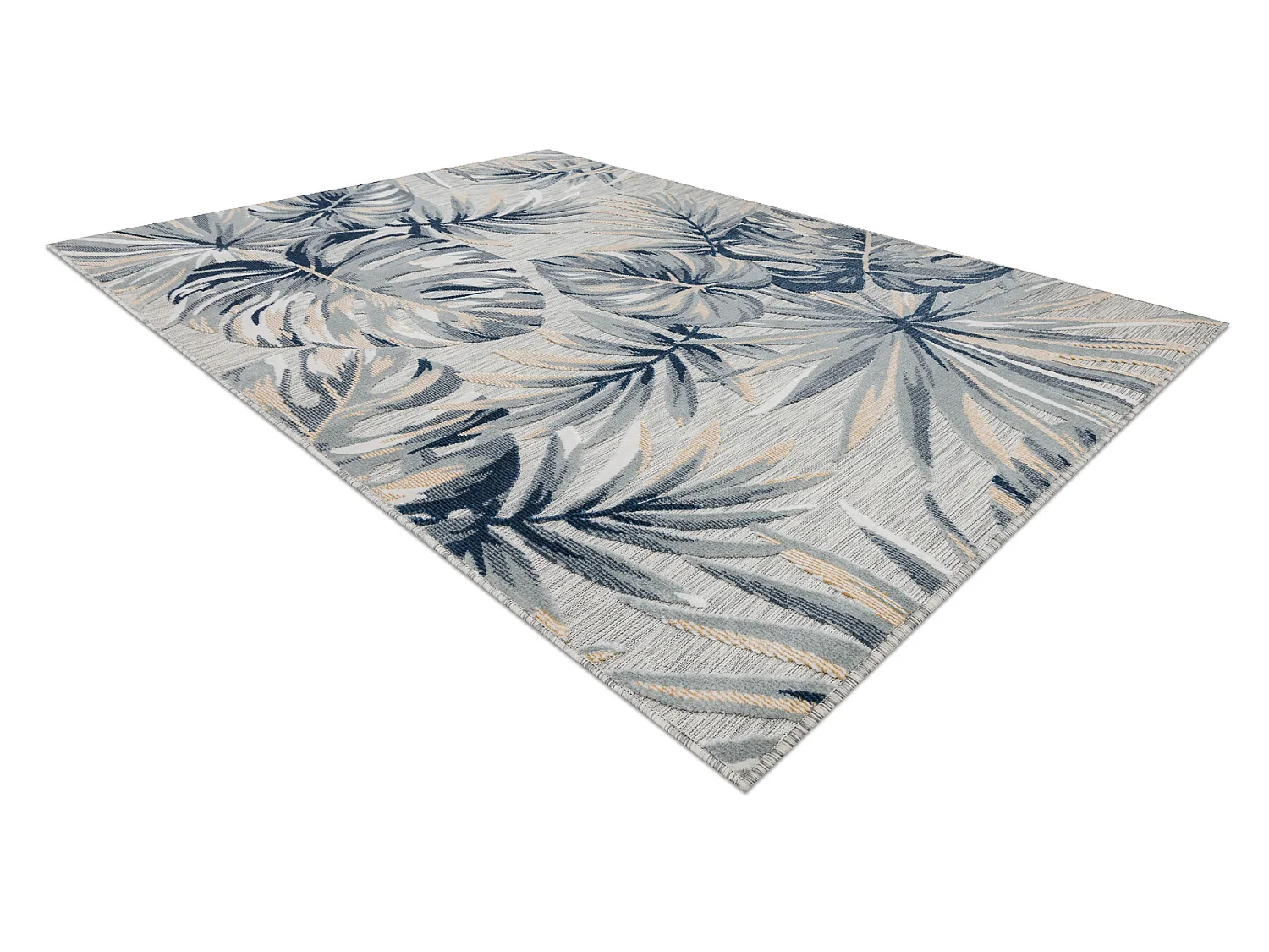 Tapis Structurel BOTANIC 65265 Feuilles de monstère tissé à plat su 137x190 cm