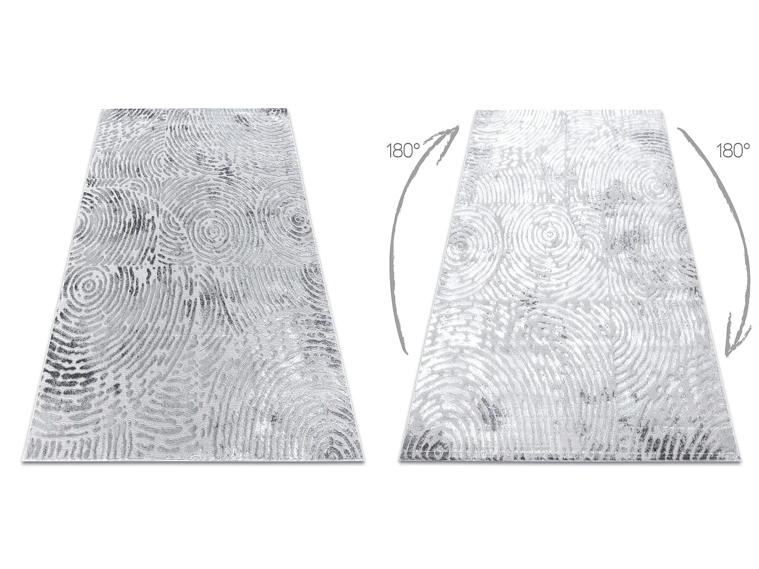 Tappeto MEFE moderno 8725 cerchi impronta digitale - Structural due li 240x330 cm