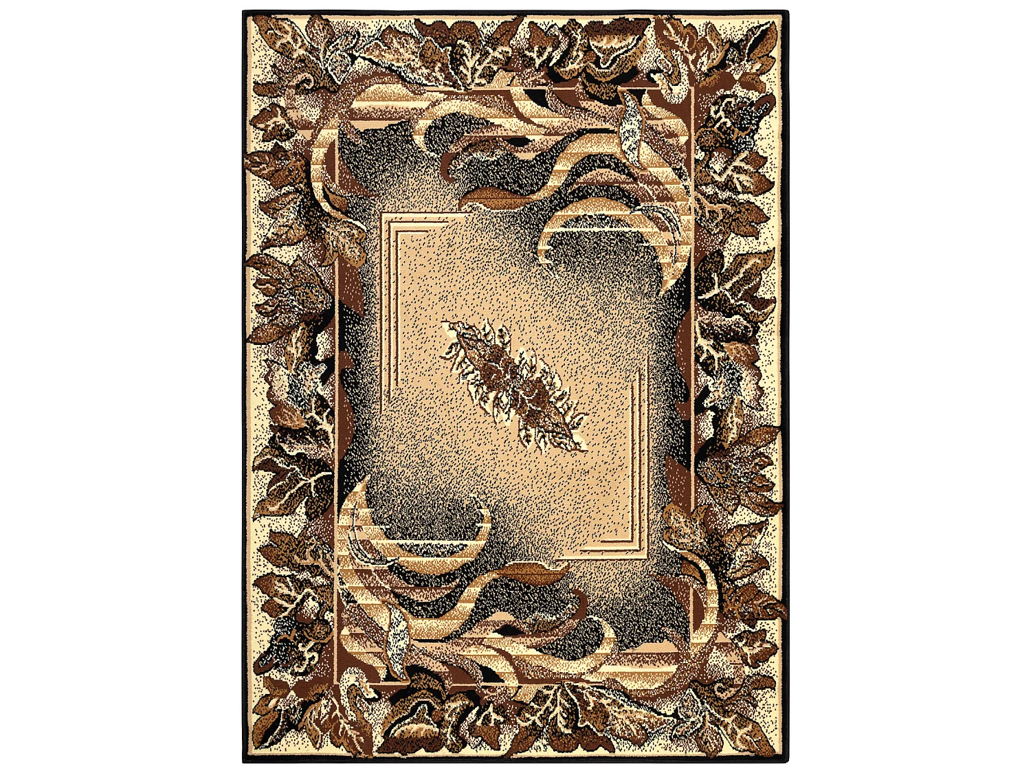 BCF Tapis Morad LIŚĆ Feuilles Agawa classique - beige 200x300 cm