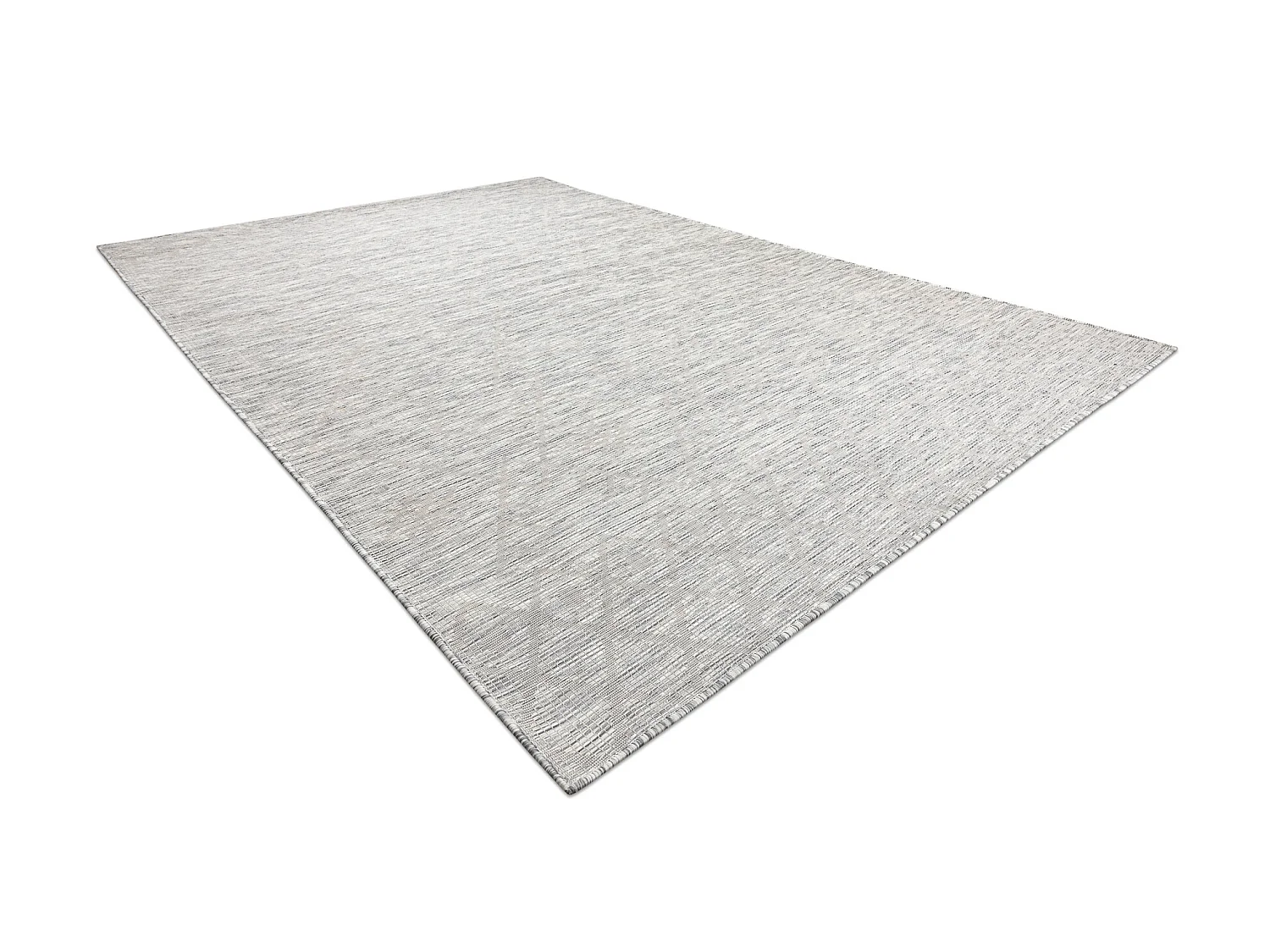 Teppich SISAL PATIO 3077 Diamanten flach gewebt grau / beige 78x150 cm