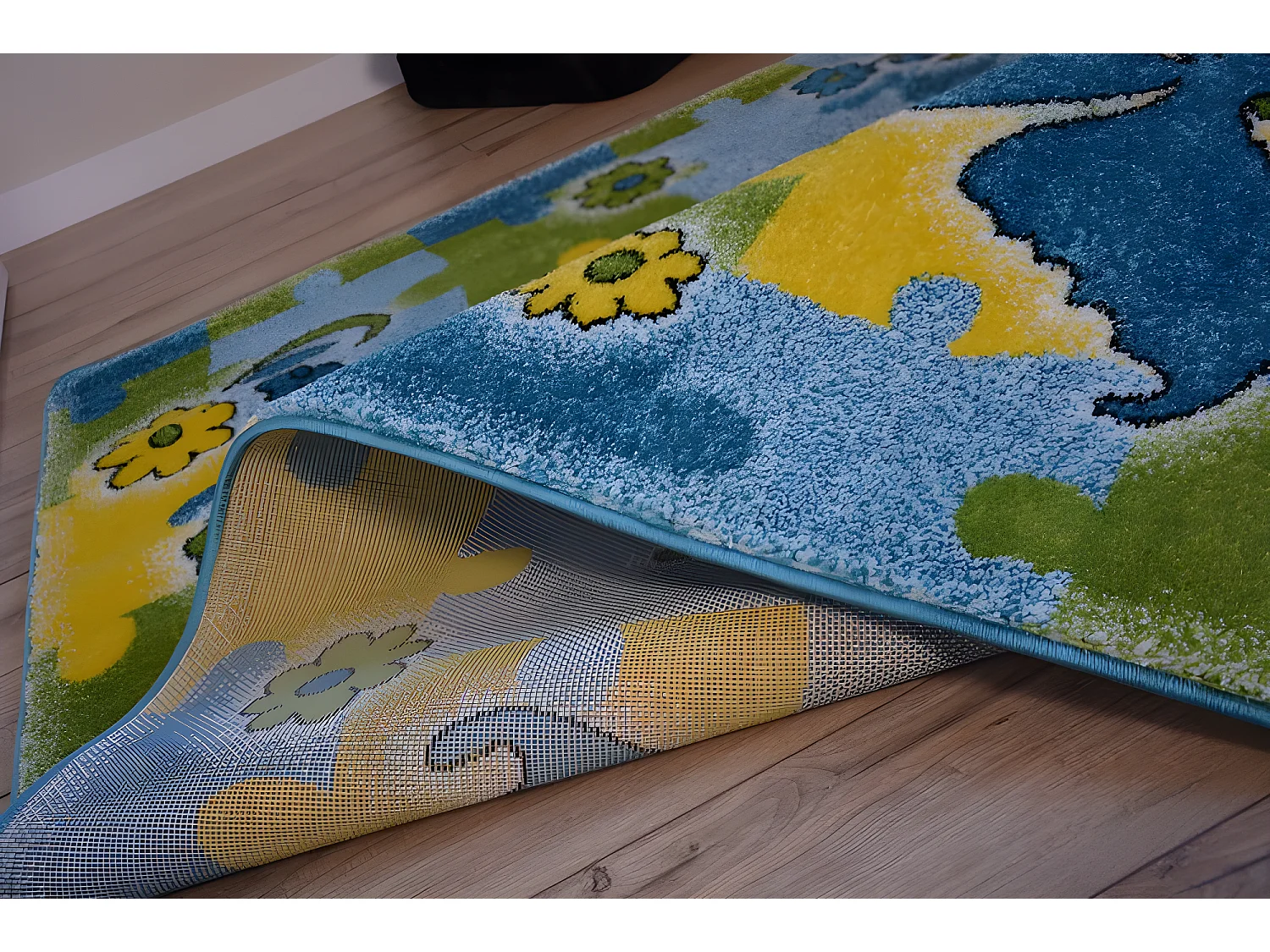 Tapis KIDS Papillon bleu C429 180x270 cm