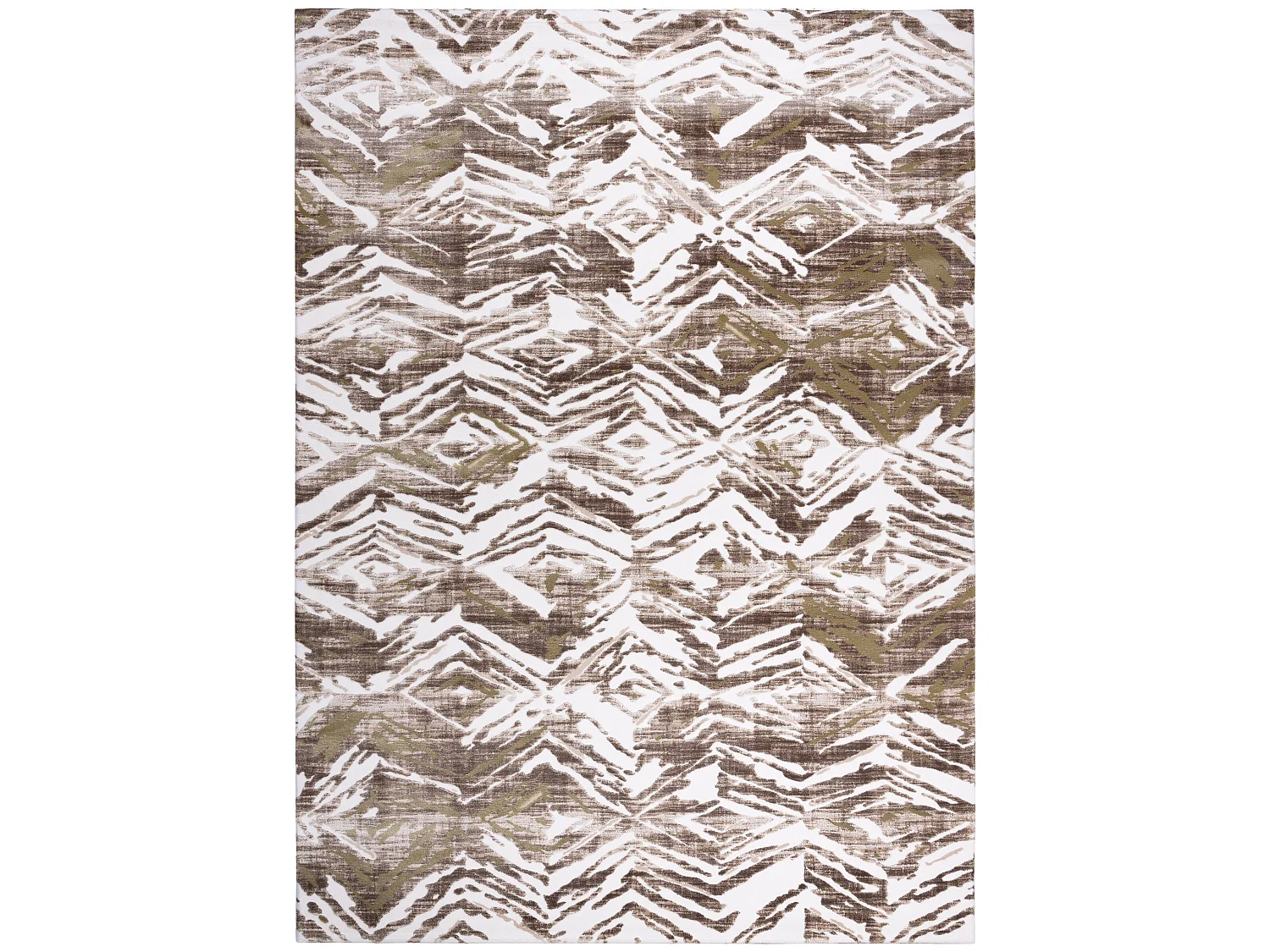 Tapijt ACRYL DIZAYN 121 beige / groen 80x300 cm