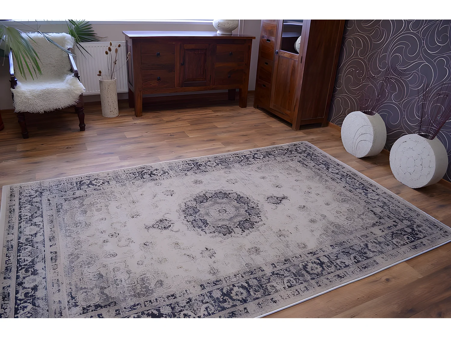 Tapijt heat-set JASMIN 8676 ivoor  240x350 cm