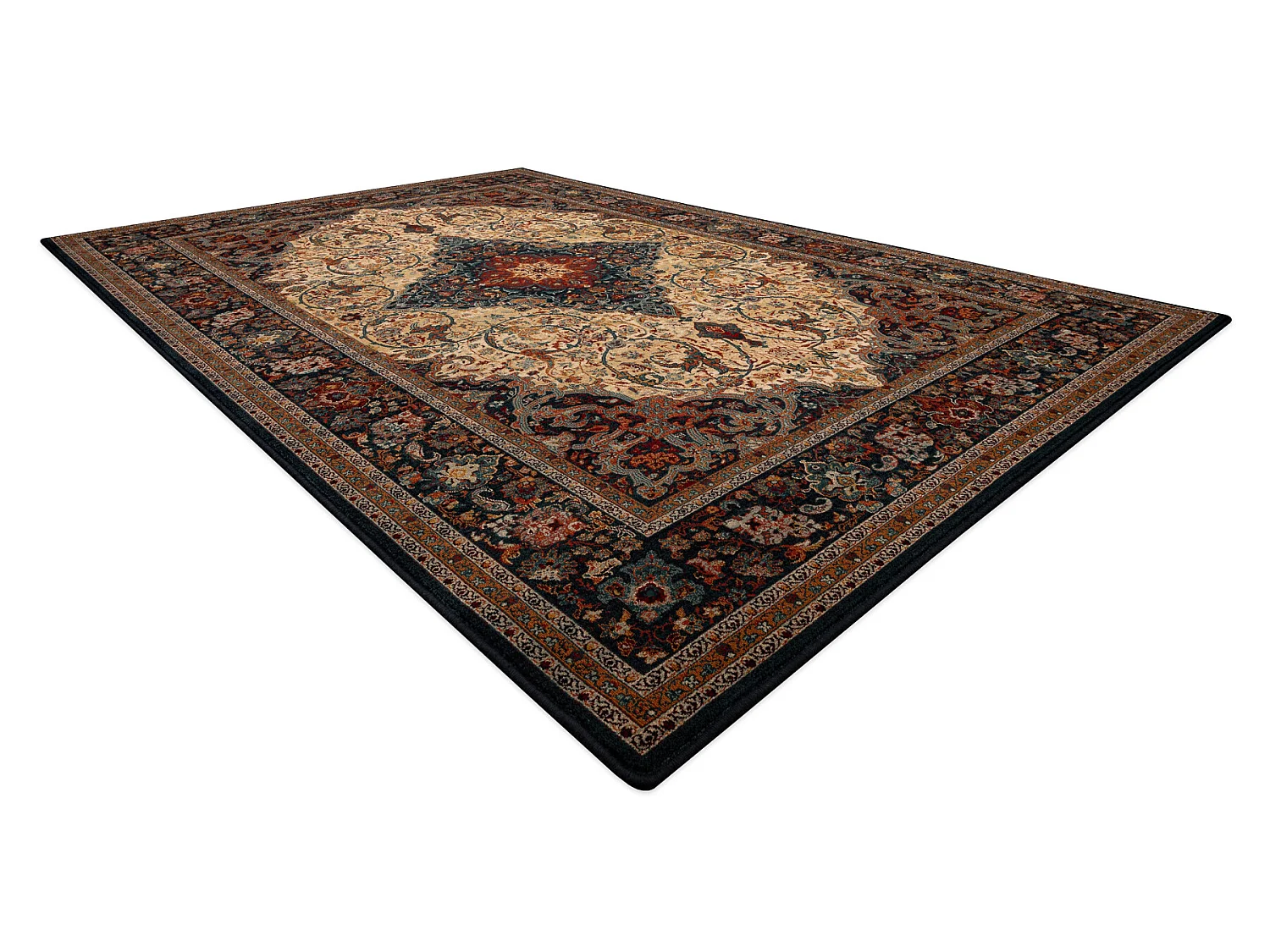 Tapis en laine SUPERIOR PIENA Rosette rubis 235x350 cm