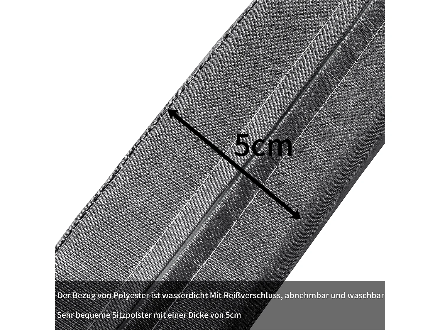 Salon de jardin en résine tressée - Canapé d'angle extérieur avec table basse - 4 places - Gris