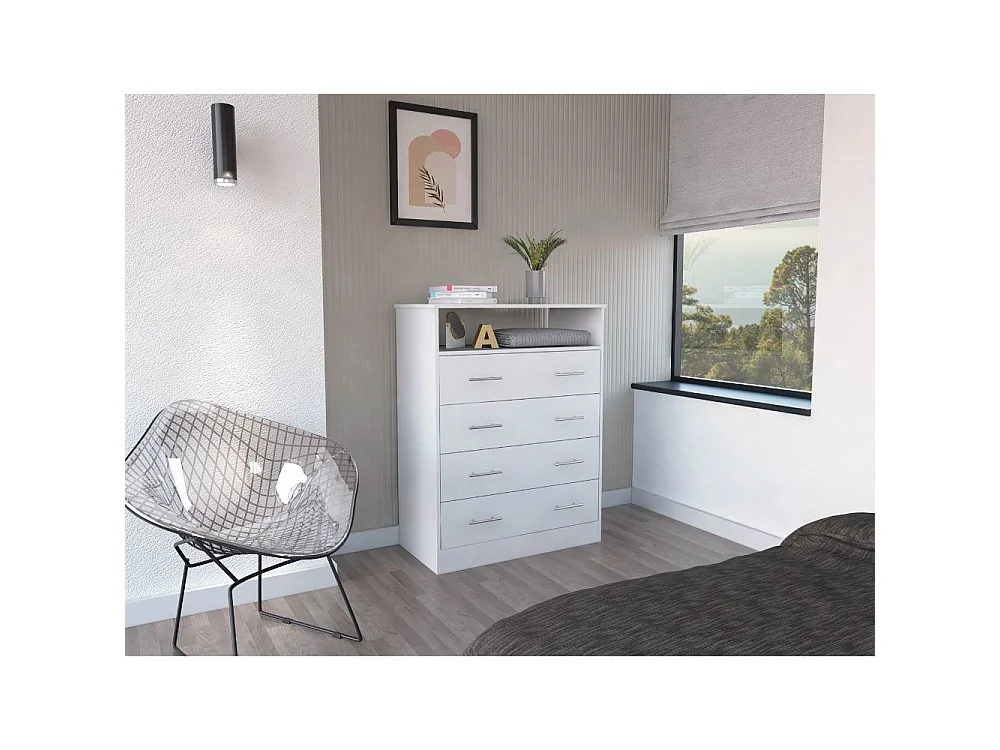 TUHOME CONCEPT Cómoda Peru de 84 cm, blanco