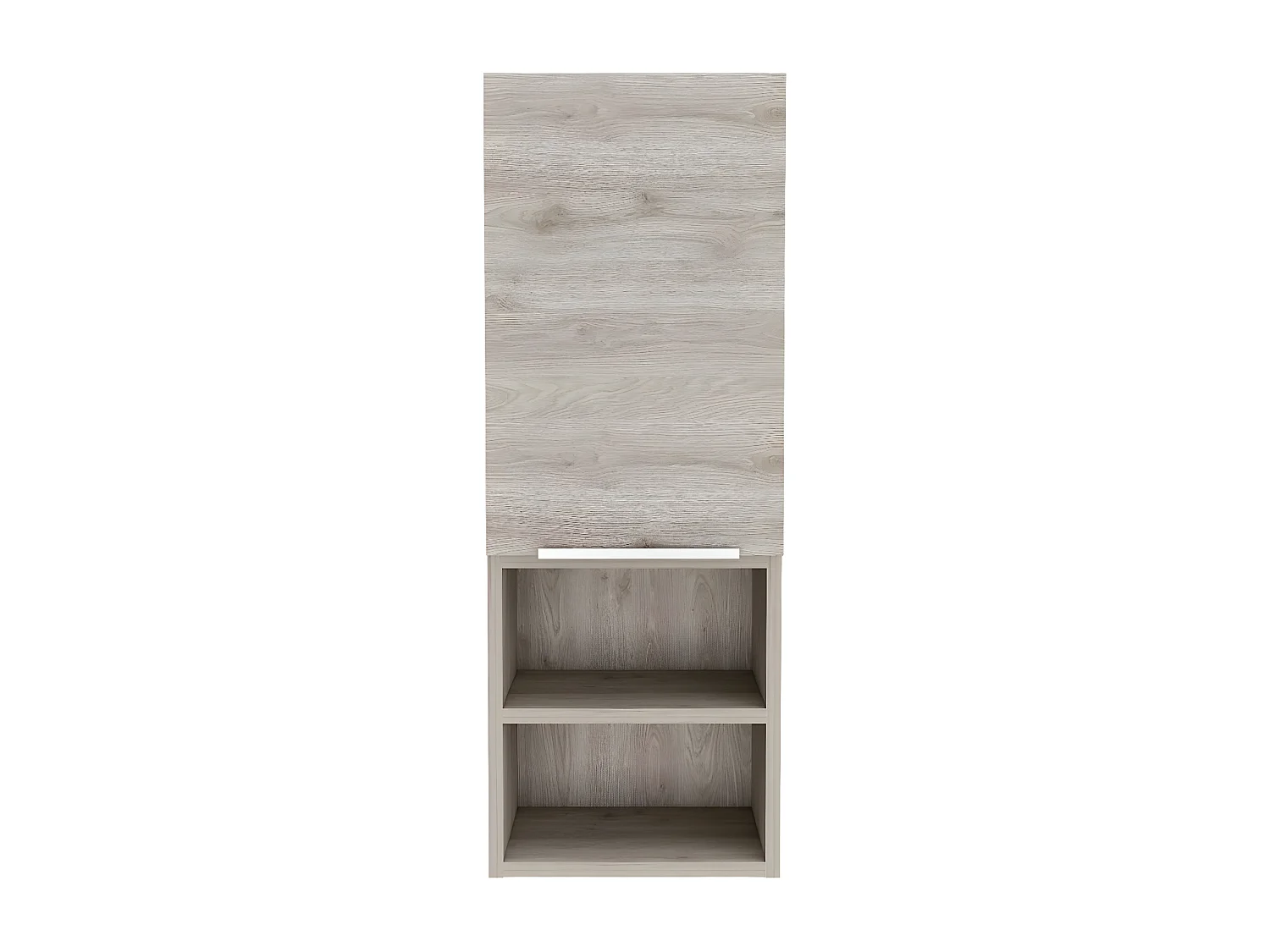 Mobile da parete per bagno Mila, con ripiani , 81.53 cm X 29.97 cm X 25.4 cm , Grigio / argento