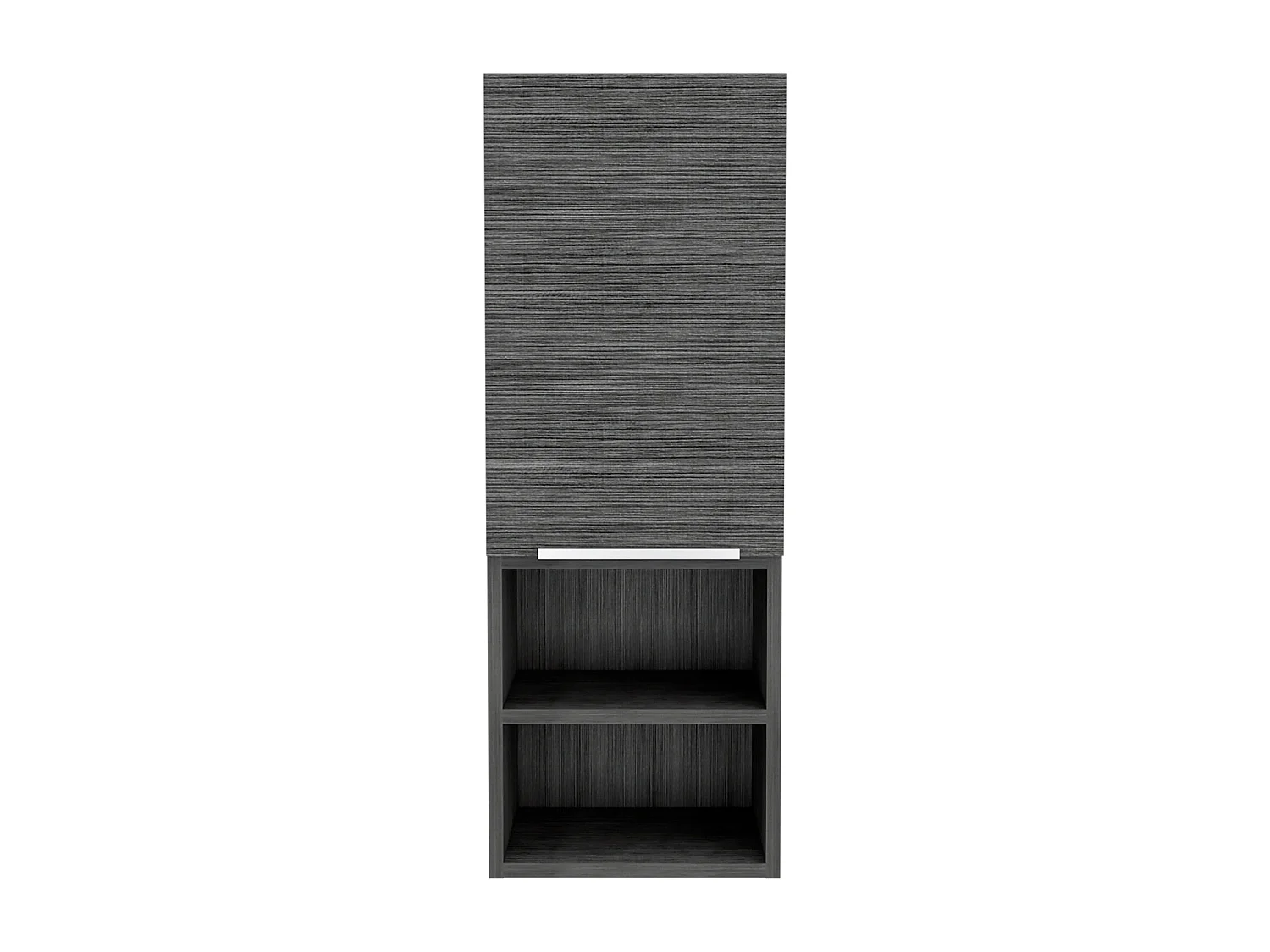 Armario de Pared baño Mila, con estantes , 81.71 cm  X 29.97 cm  X 25.50 cm  , Gris / plata