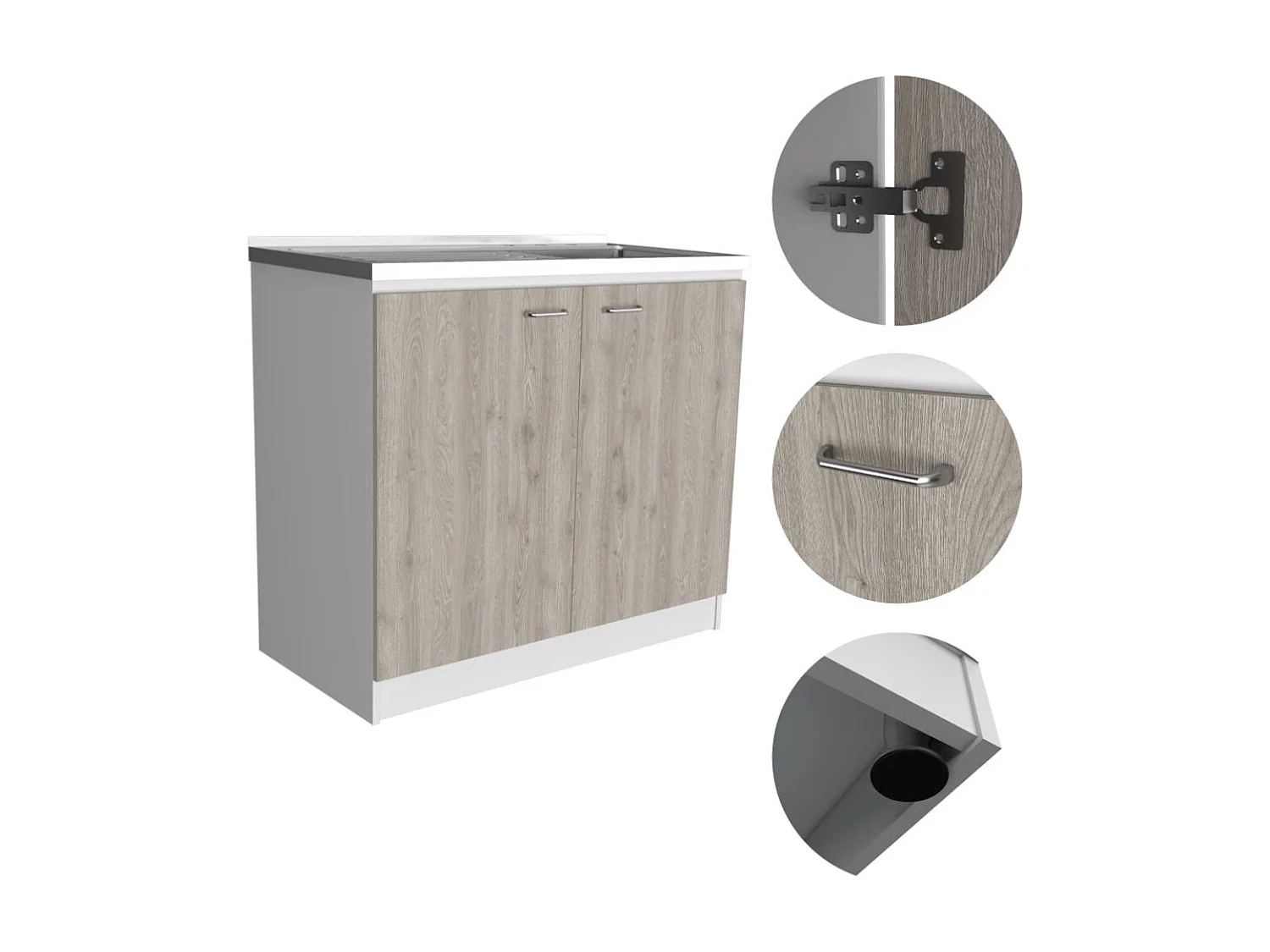 Pensile da cucina Nápoles, con lavello