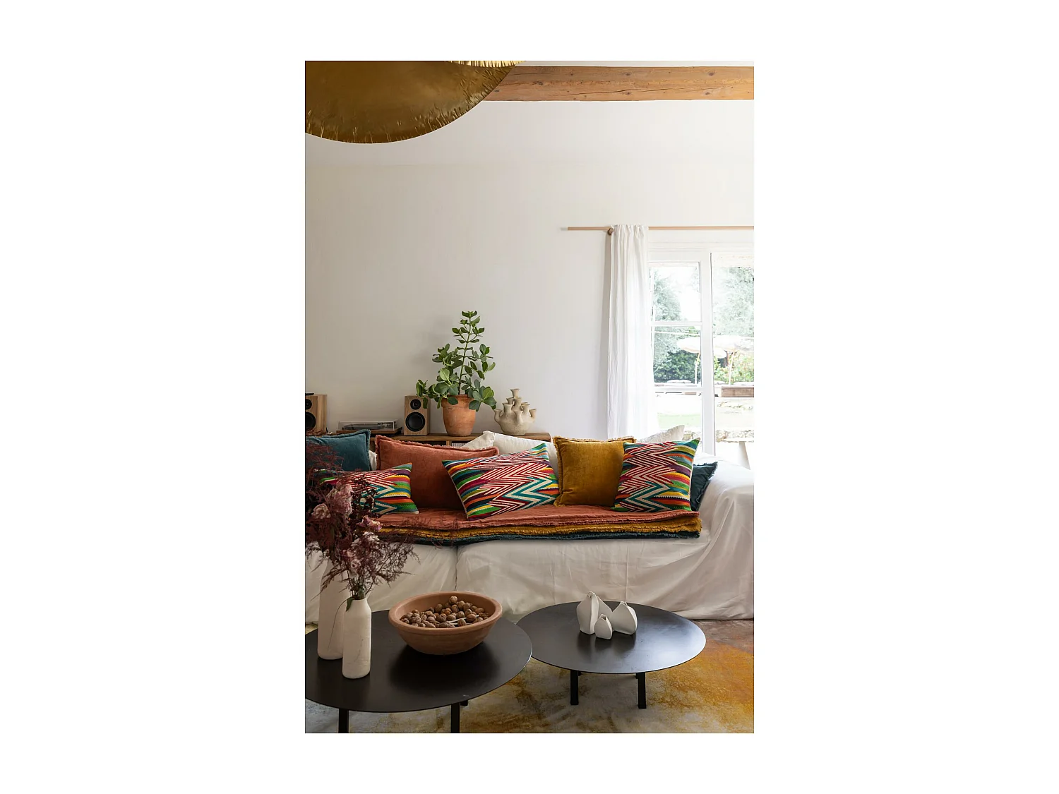 Édredon uni Fara sienne 85 x 200 cm Vivaraise