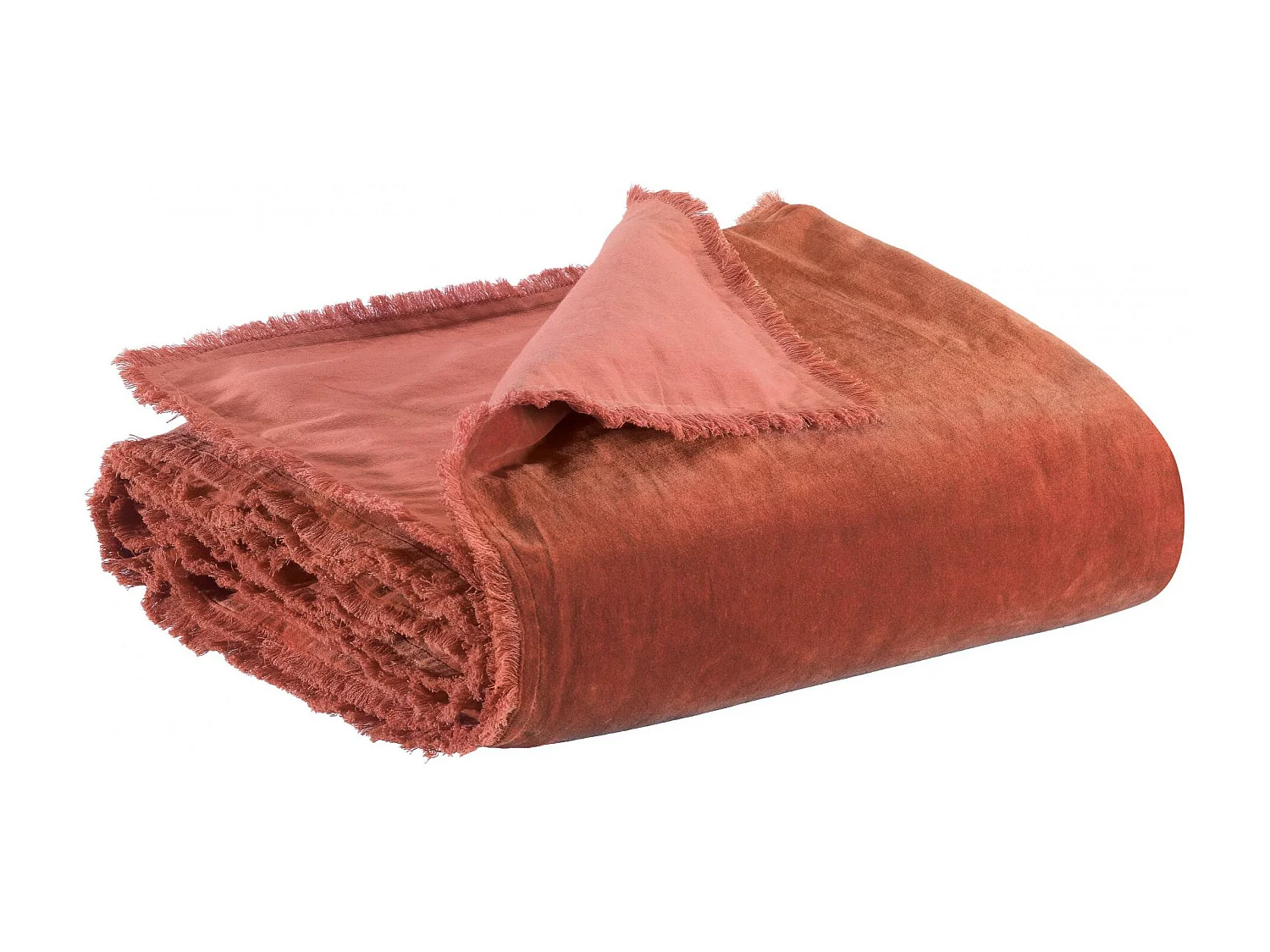 Effen dekbed Fara Sienna 85 x 200 cm