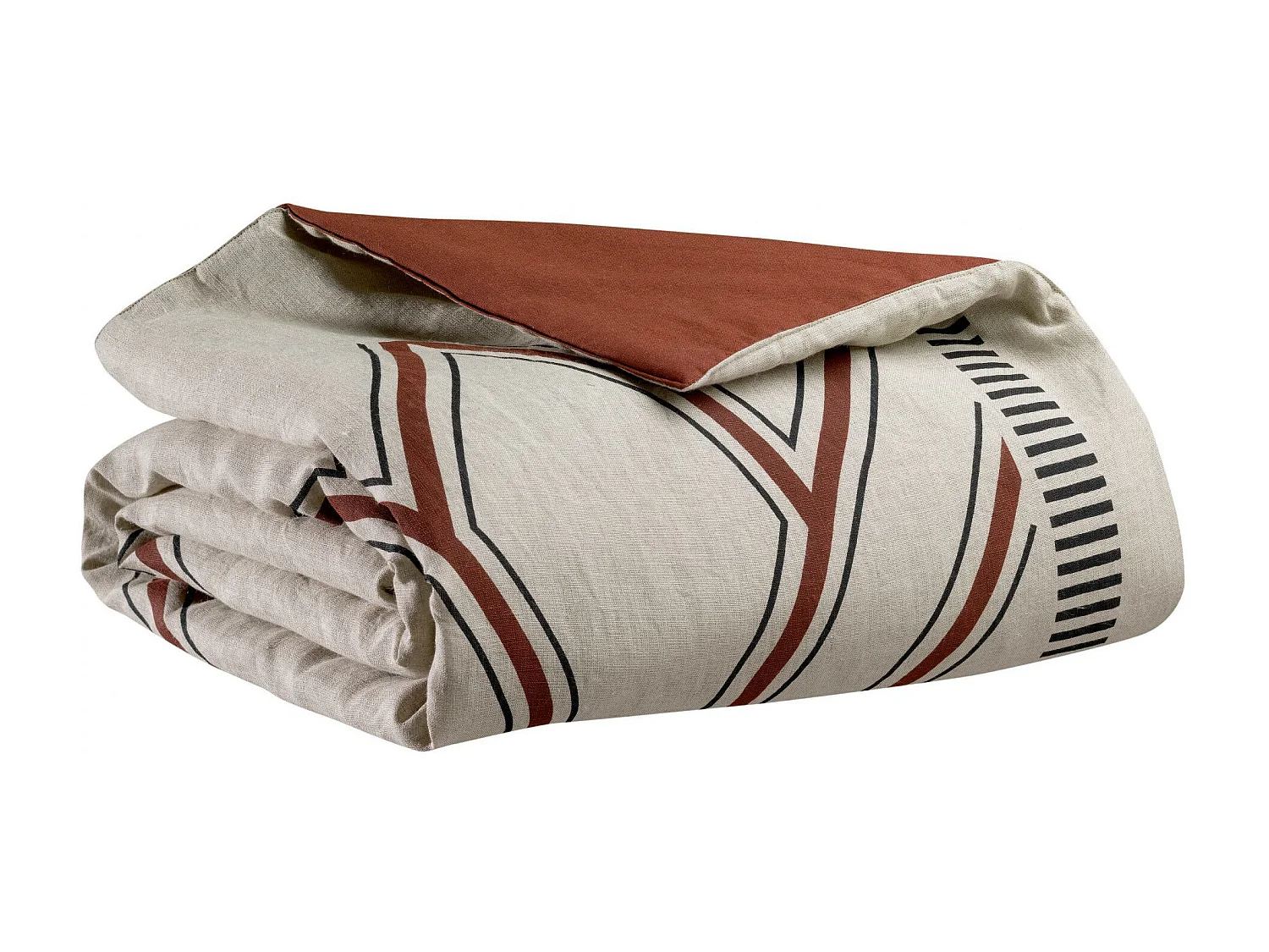 Edredon Zeff Johan caramel 80 x 180 cm Vivaraise