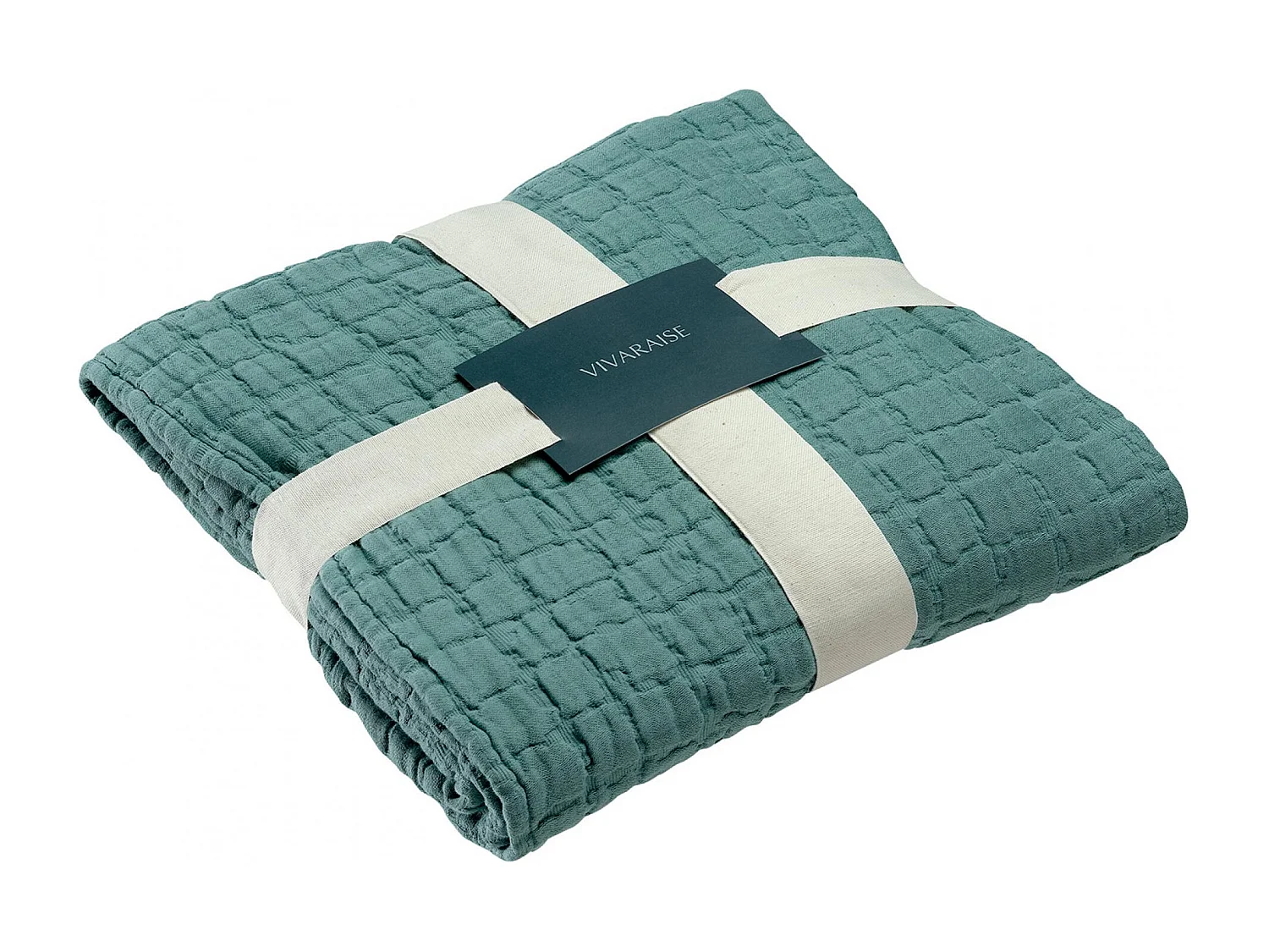 Jeté de lit Swami lin 180 x 260 cm Vivaraise