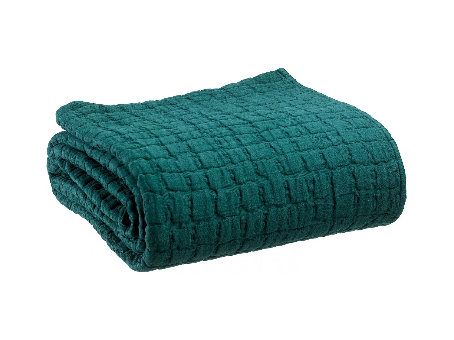 Jeté de lit Swami petrole 240 x 260 cm Vivaraise