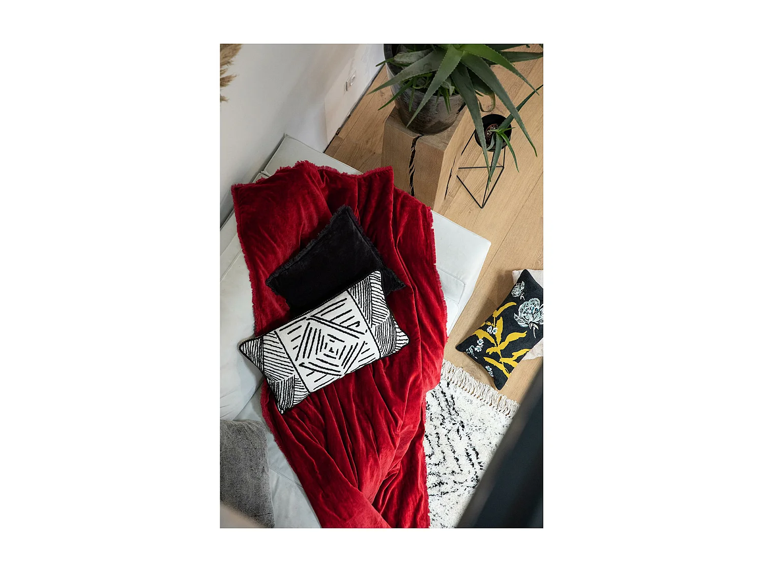 Edredon Fara rubis 85 x 200 cm Vivaraise