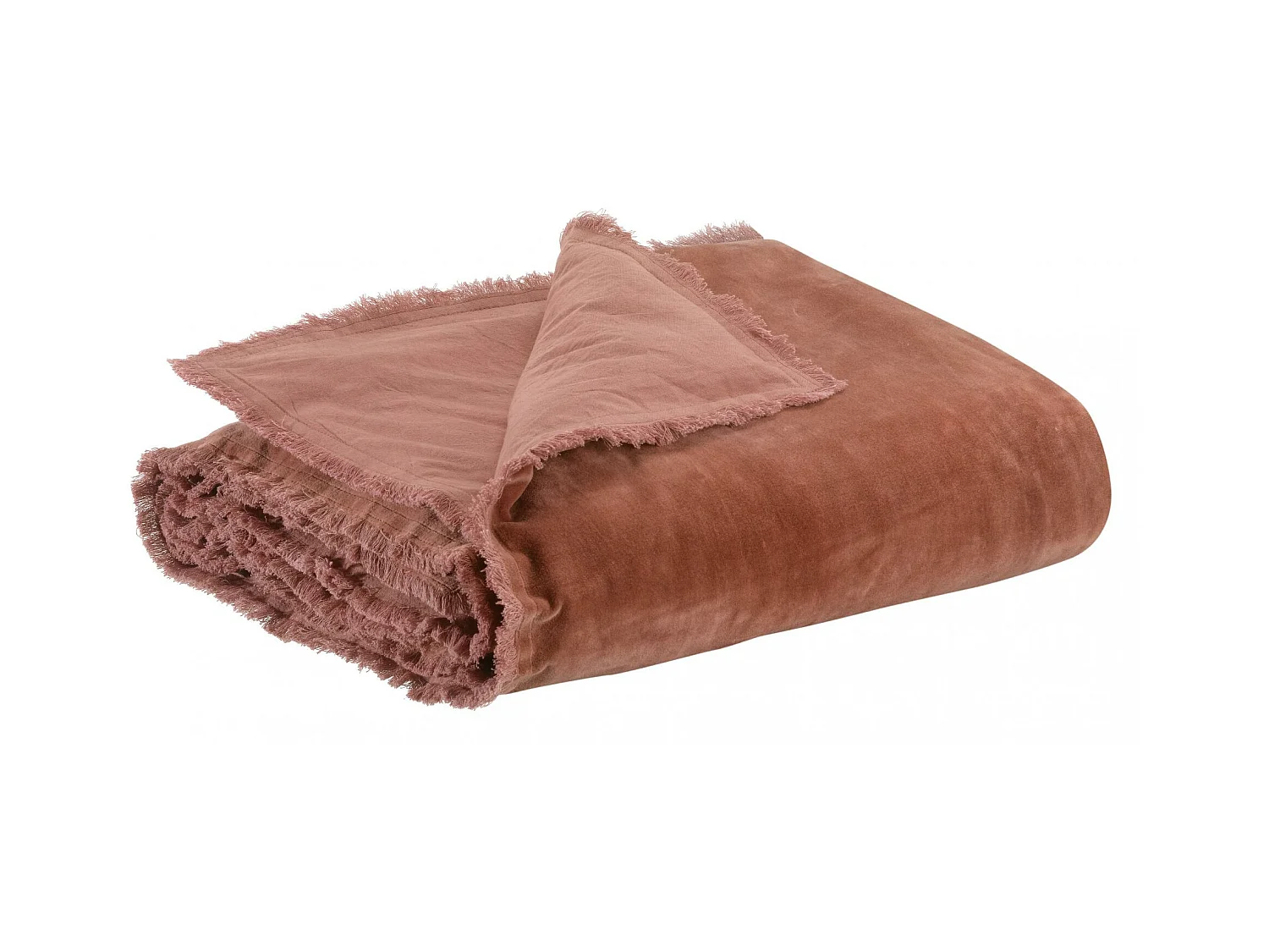 Édredon uni Fara bois de rose 85 x 200 cm Vivaraise