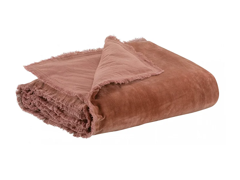 Édredon uni Fara bois de rose 85 x 200 cm Vivaraise