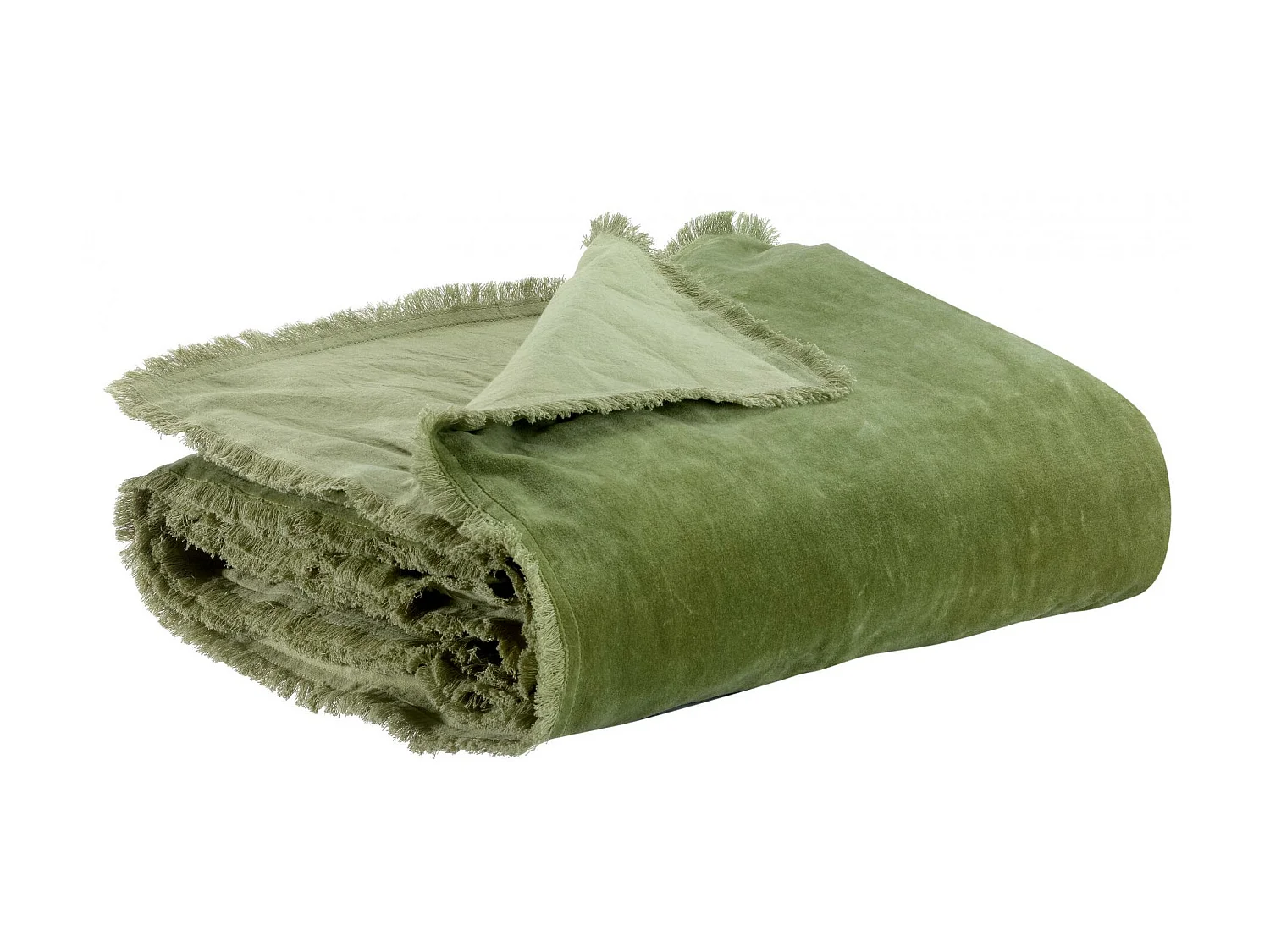 Édredon uni Fara olive 85 x 200 cm Vivaraise