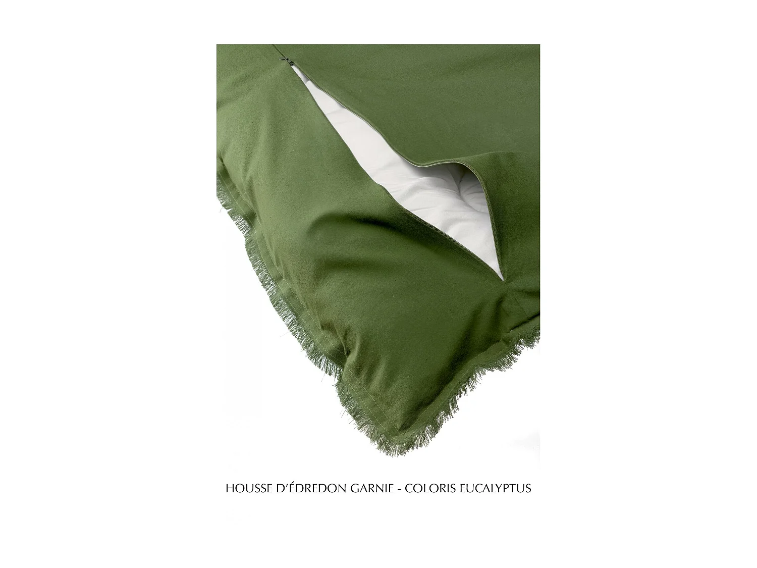 Édredon uni Fara olive 85 x 200 cm Vivaraise