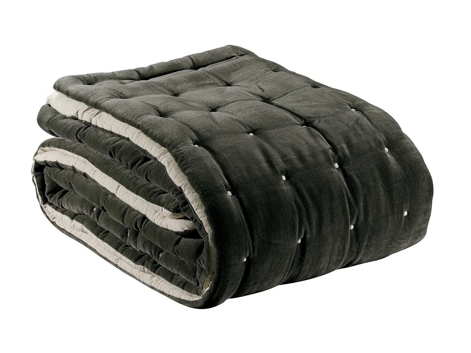 Edredon Elise tonnerre 160 x 160 cm Vivaraise