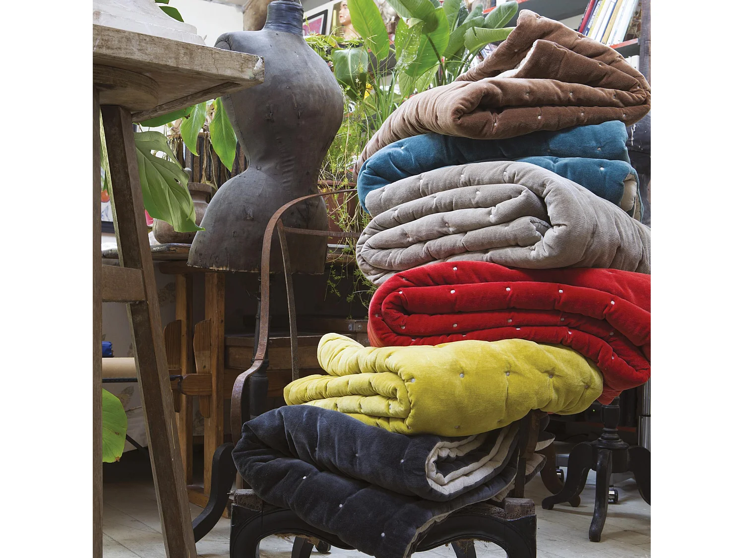 Elise dekbed Grijsgroen 160 x 160 cm