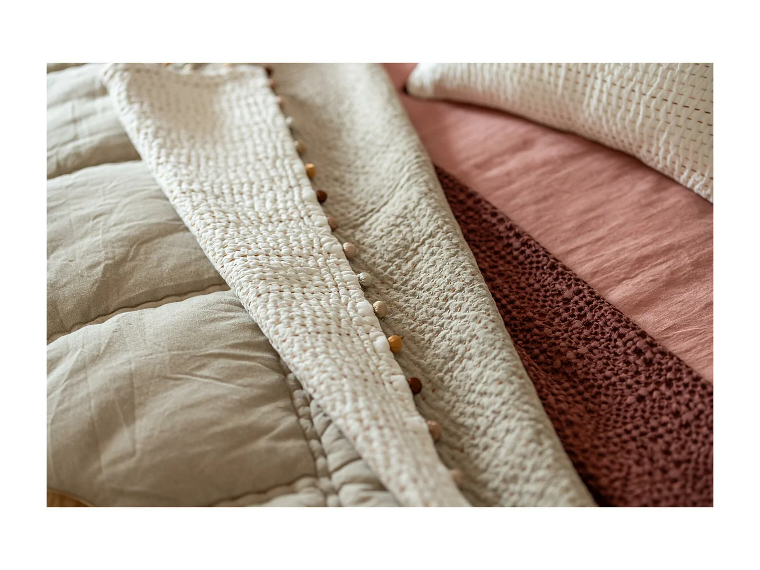 Colcha Gastounet Sienna 180 x 180 cm