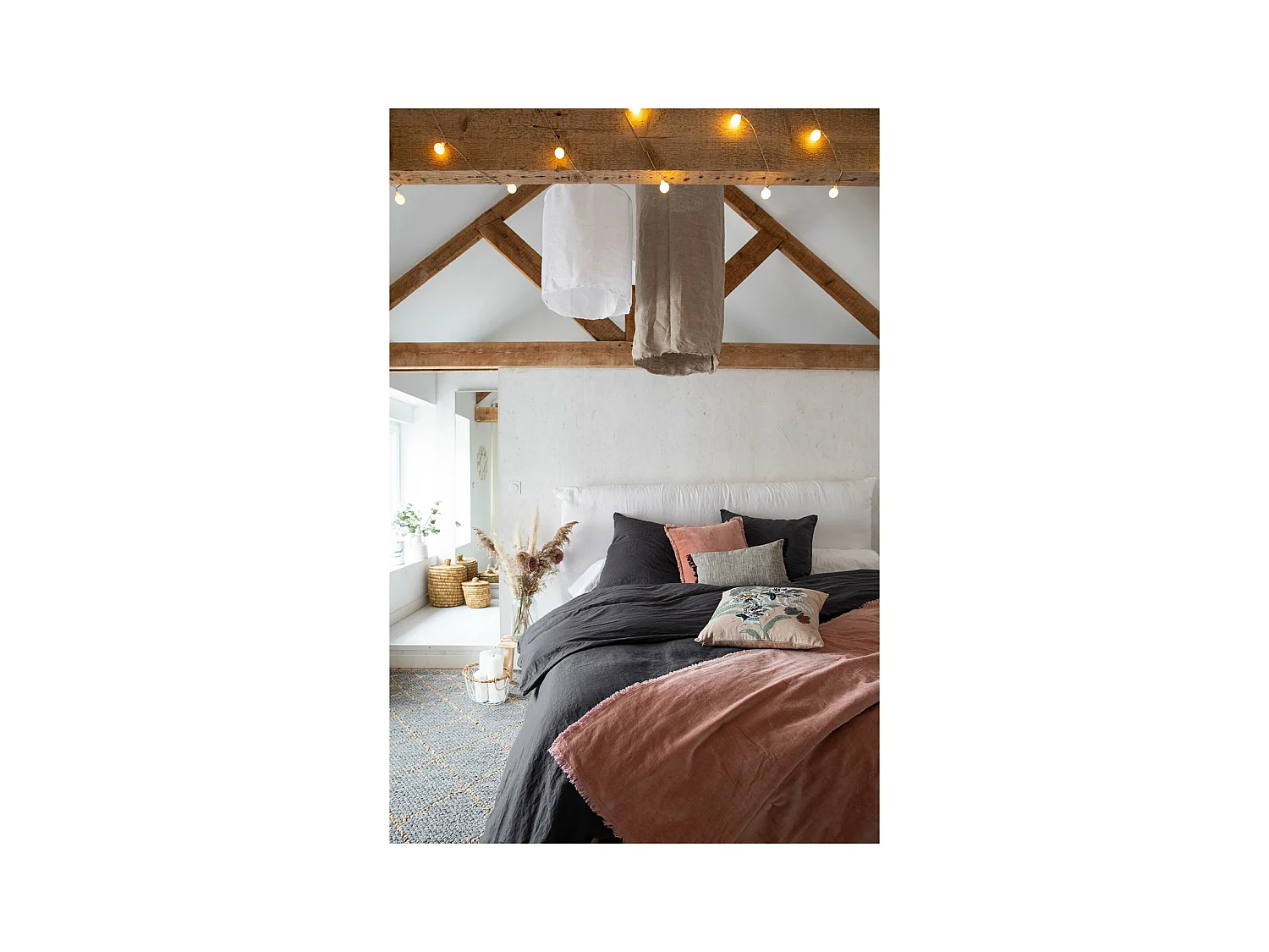 Édredon Fara pink 85 x 200 cm Vivaraise