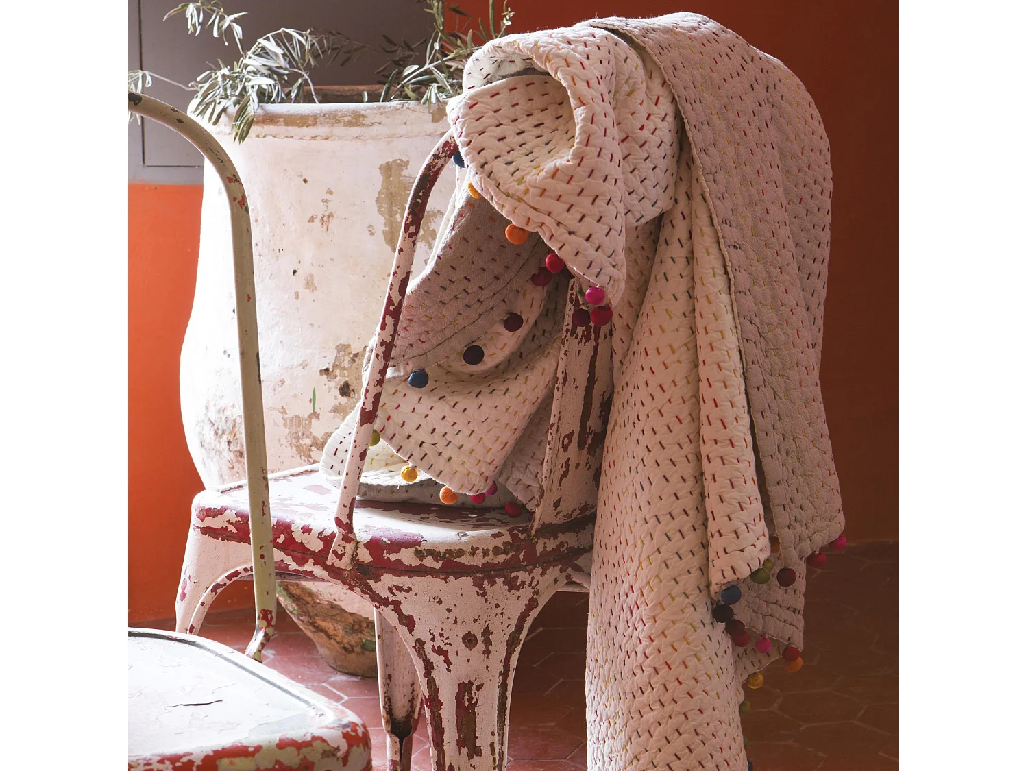 Gastounet effen sprei Multico 220 x 220 cm