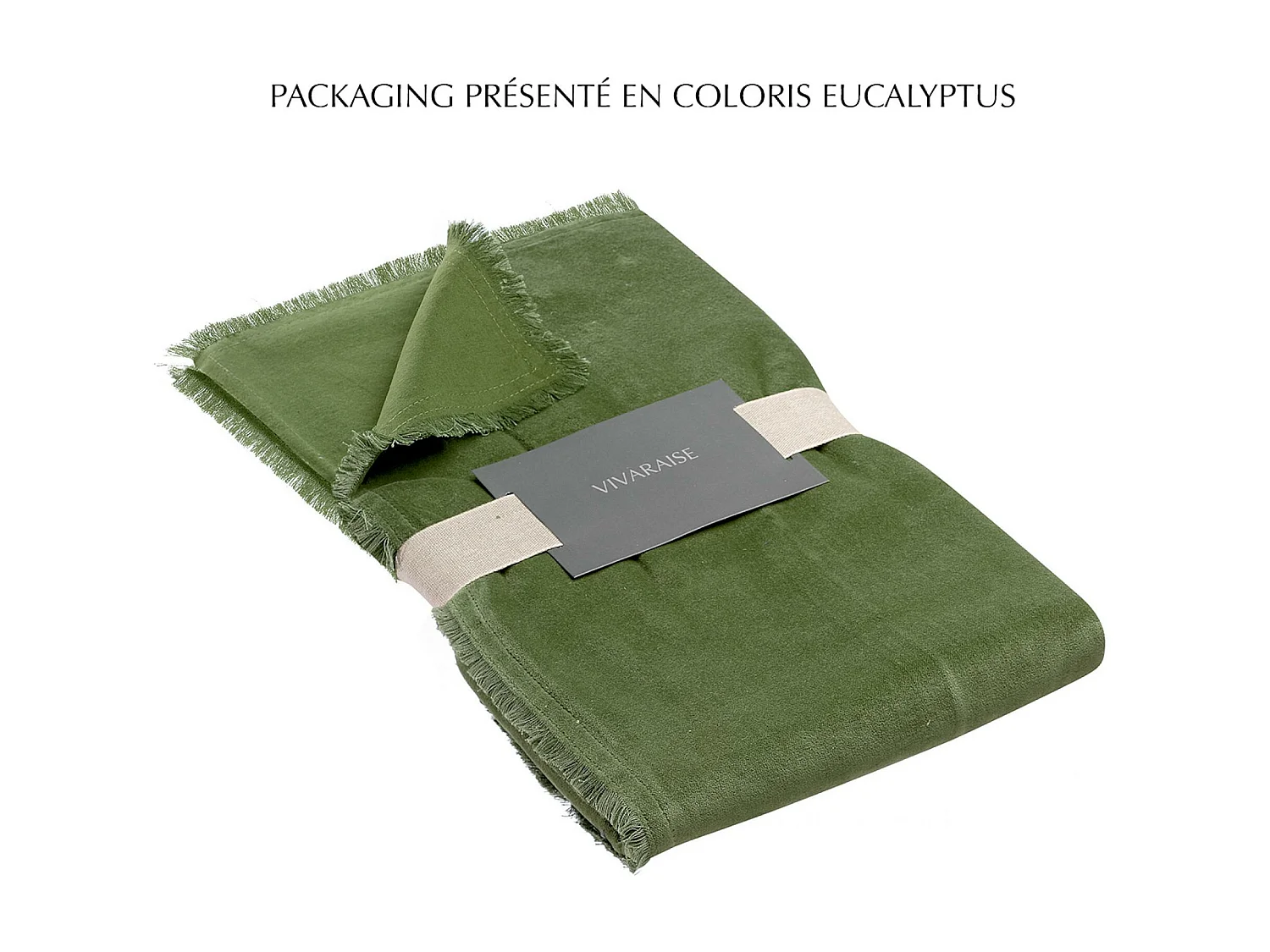 Édredon Fara eucalyptus 85 x 200 cm Vivaraise