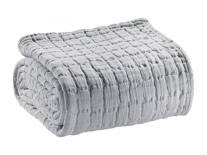 Jeté de lit Swami perle 240 x 260 cm Vivaraise