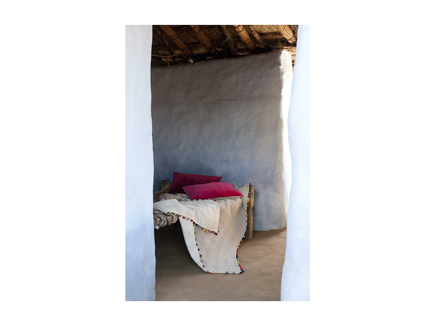 Courtepointe Gastounet multico 180 x 180 cm Vivaraise