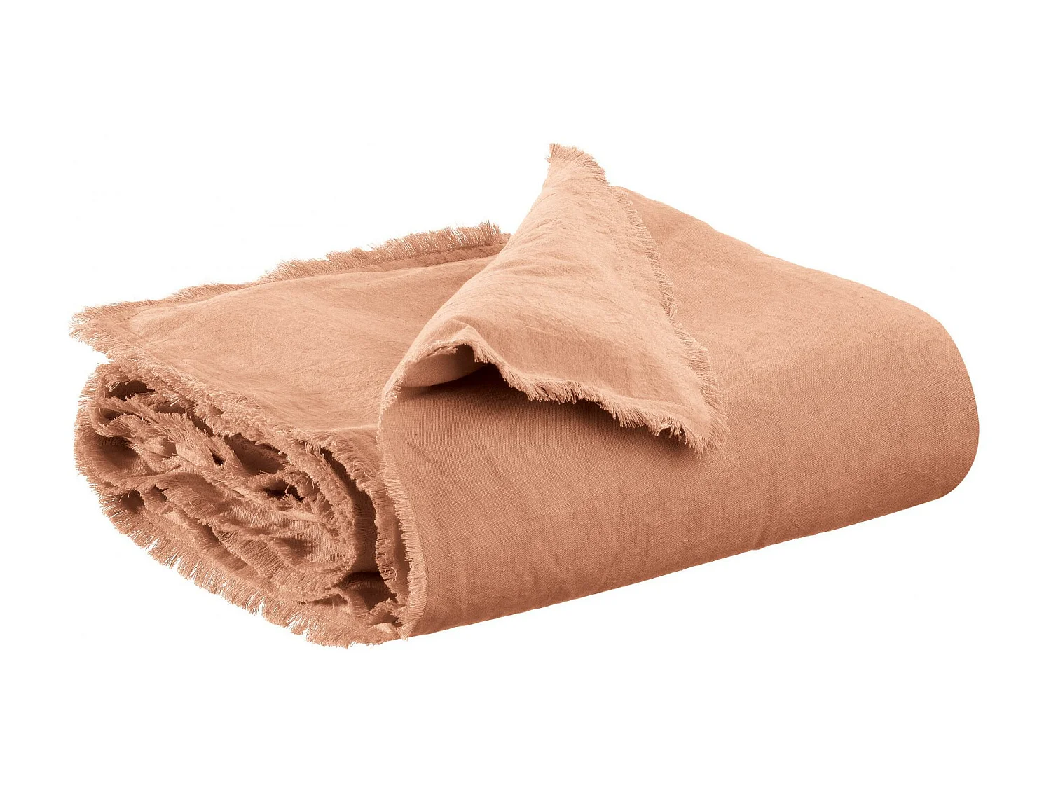 Einfarbige Bettdecke Laly Gewürz 85 x 200 cm