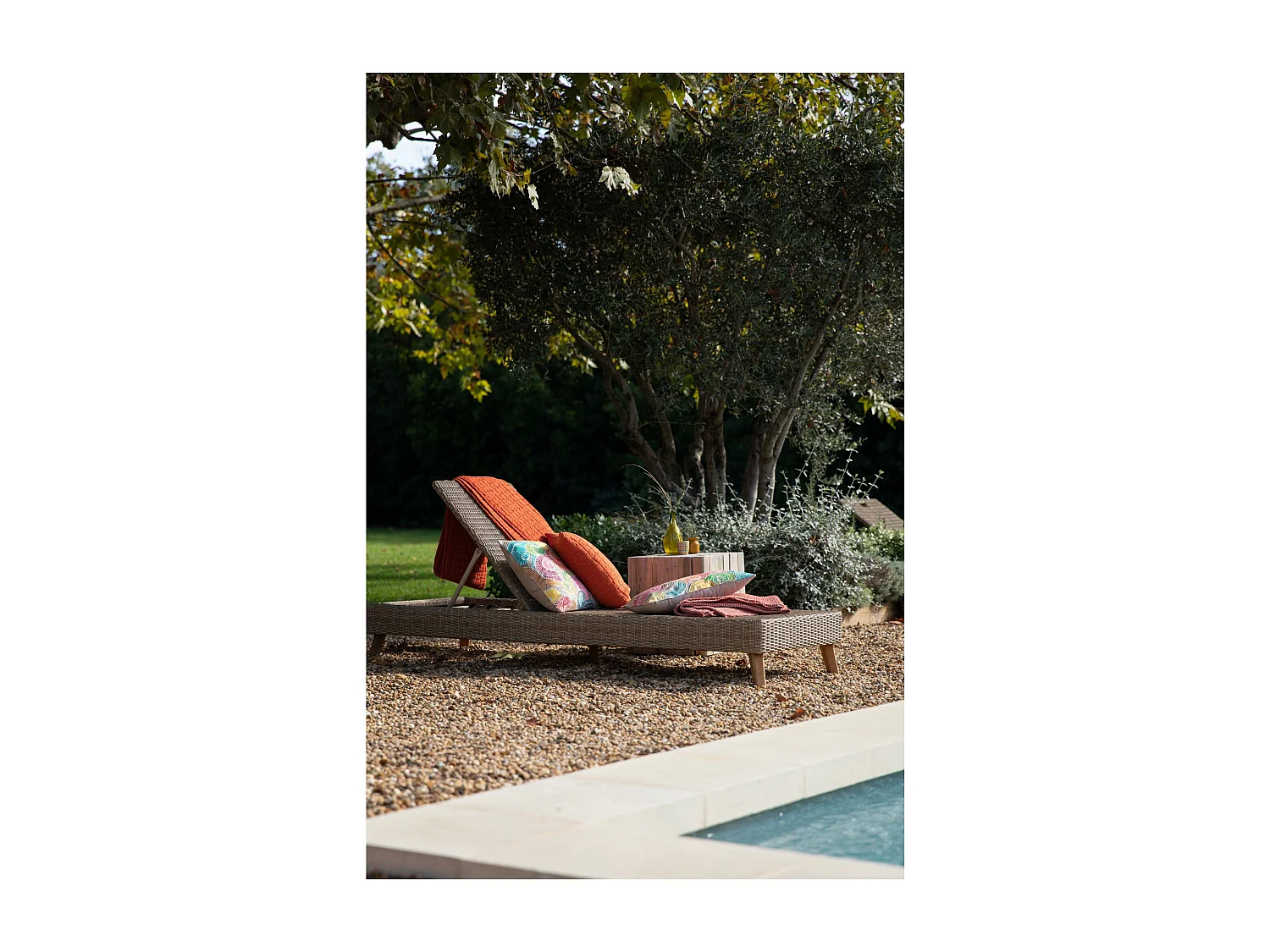 Jeté de lit Swami rooibos 180 x 260 cm Vivaraise