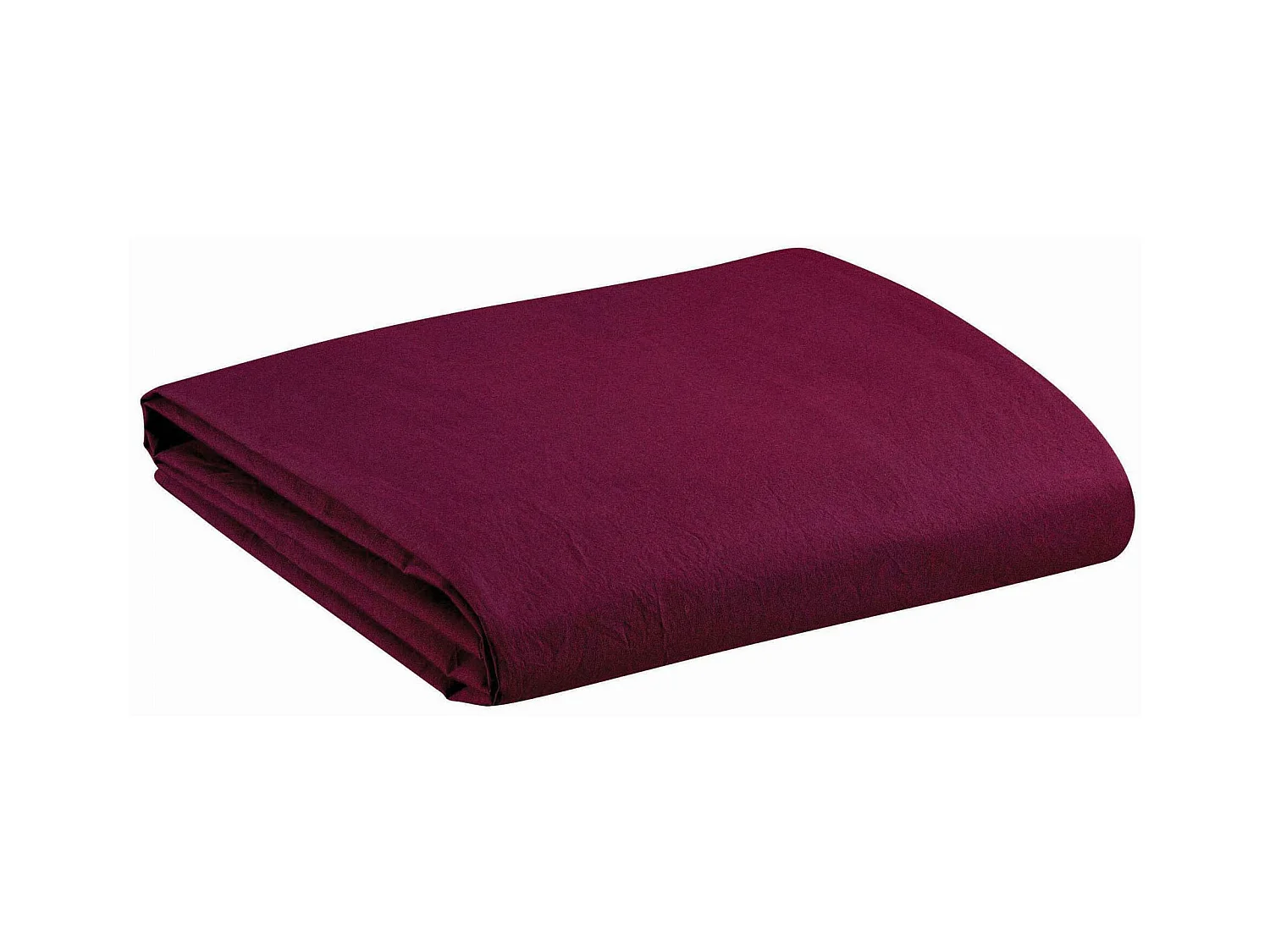Drap housse Noche lie de vin 90 x 190 cm Vivaraise