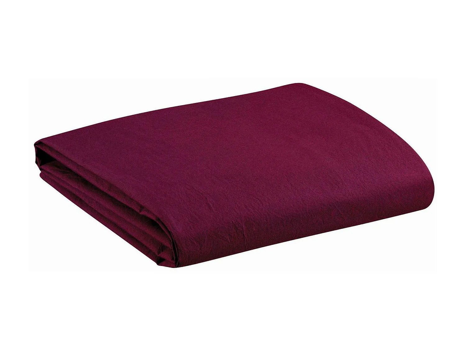 Drap housse Noche lie de vin 90 x 190 cm Vivaraise