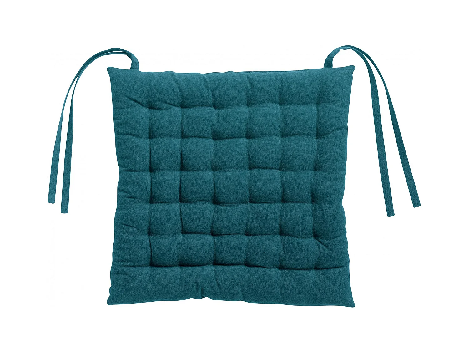 Galette de chaise 36 points Zea recyclée paon 38 x 38 x 3 cm Winkler