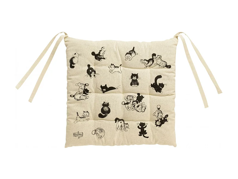 Galette de chaise 9 points Dubout beige 40 x 40 x 3 cm Winkler