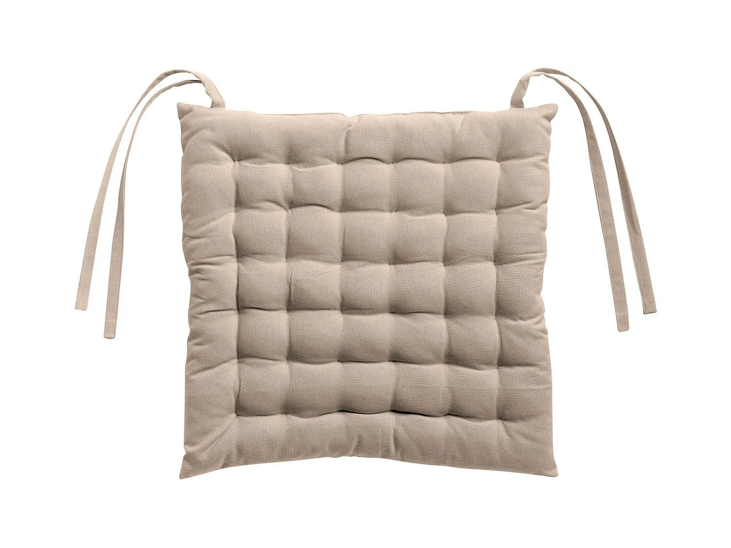 Galette de chaise 36 points Zea recyclée naturel 38 x 38 x 3 cm Winkler