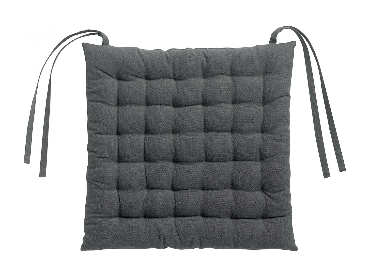 Galette de chaise 36 points Zea recyclée ombre 38 x 38 x 3 cm Winkler