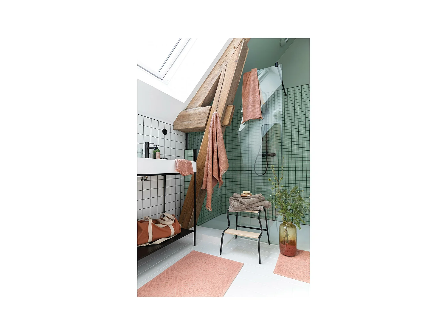 Asciugamano da bagno Zoé Camoscio 50 x 100 cm