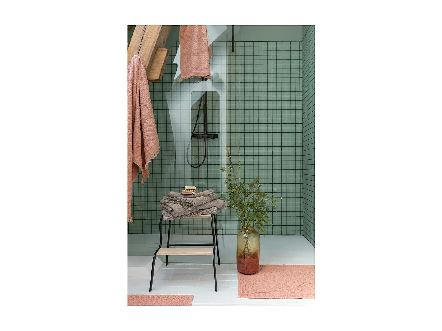 Asciugamano da bagno Zoé Camoscio 50 x 100 cm