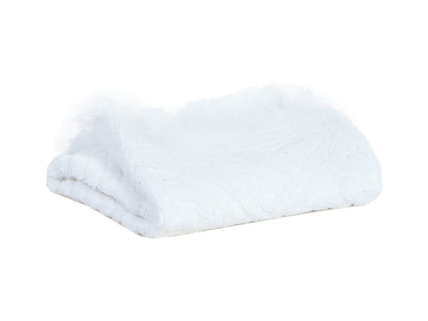 Serviette de Toilette Zoé neige 50 x 100 cm Vivaraise