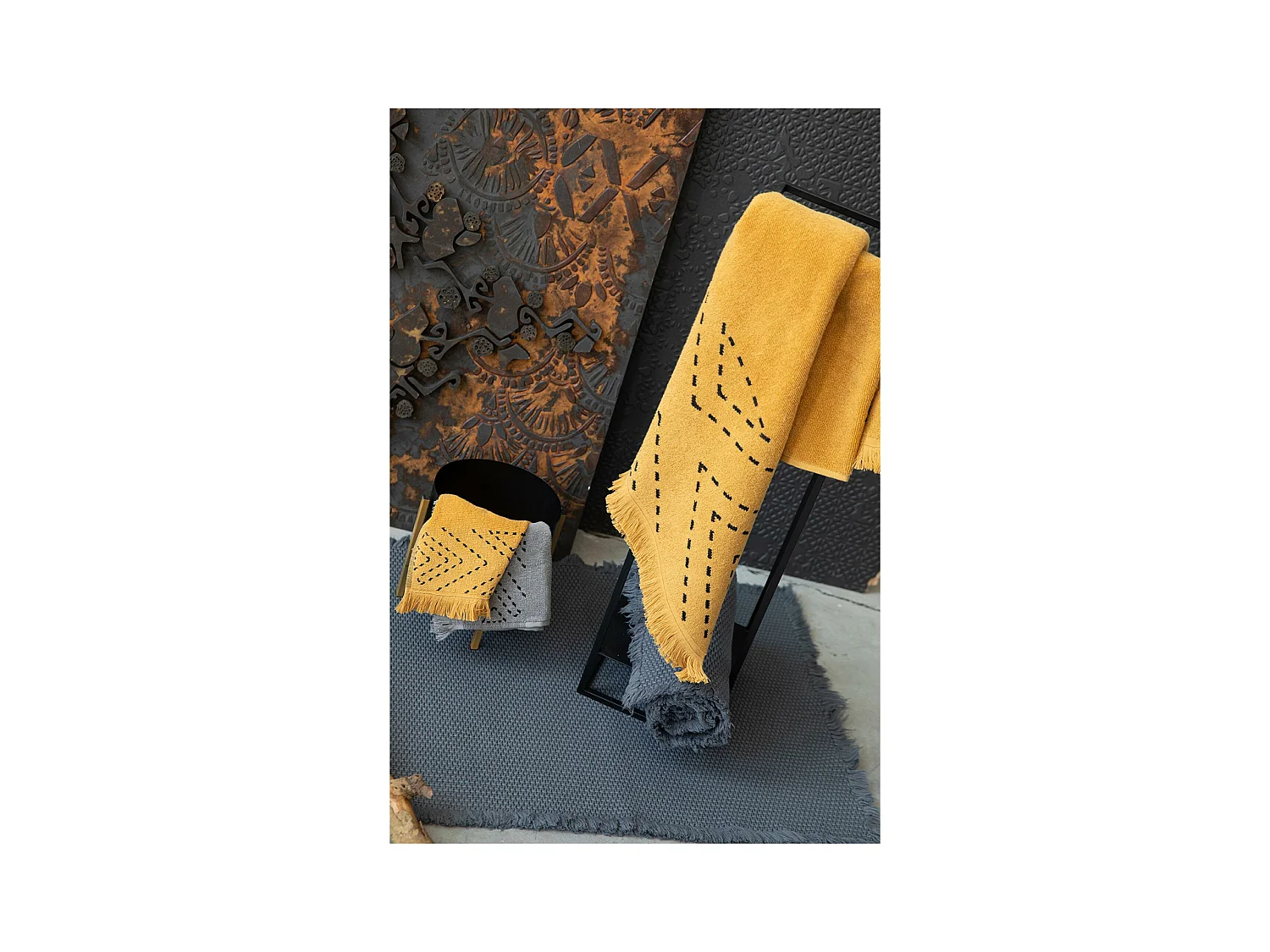 Toalha de banho Julia Sésamo 50 x 100 cm